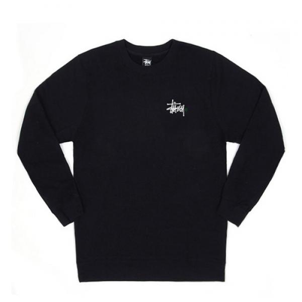 BASIC LOGO CREW-BLACK(grnⓒ)